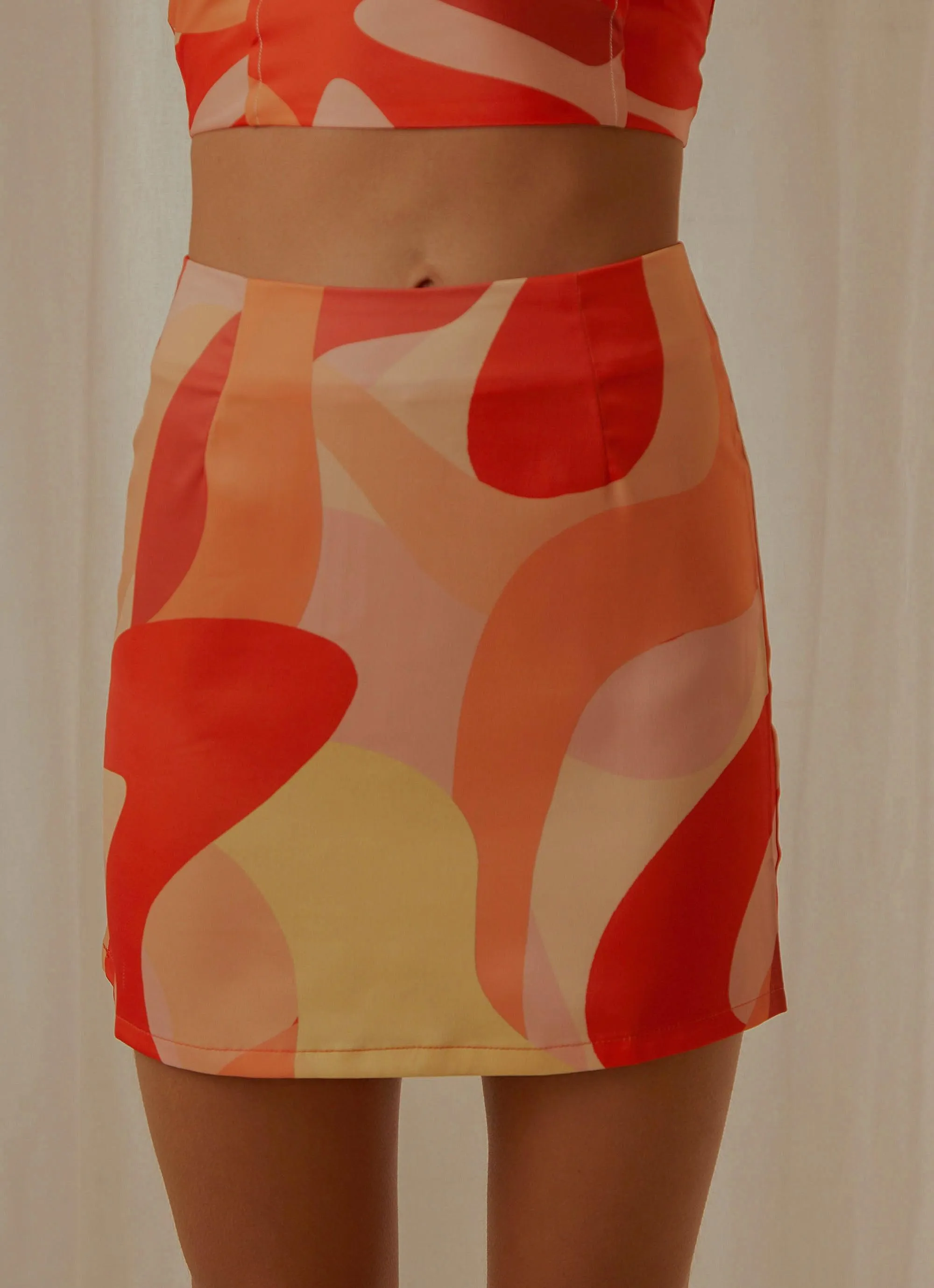 Thrill Bound Mini Skirt - Flaming sold by Peppermayo product image thumbnail 3