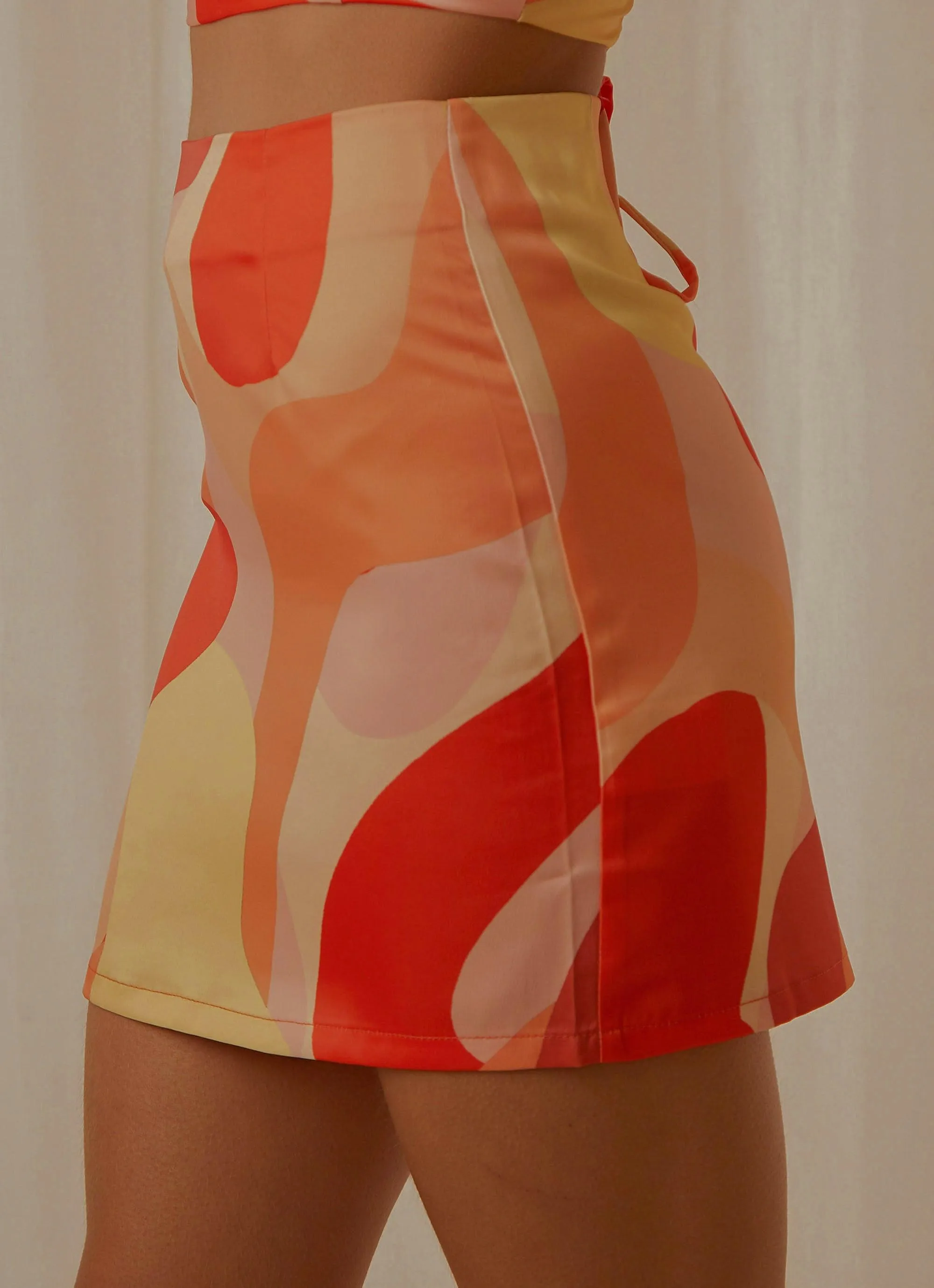 Thrill Bound Mini Skirt - Flaming sold by Peppermayo product image thumbnail 4
