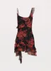 Love You Mesh Mini Dress - Midnight Rosa sold by Peppermayo