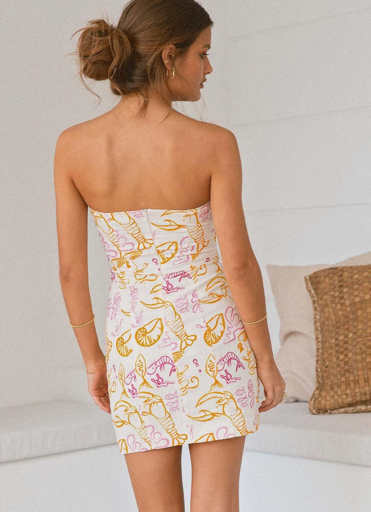 Pranzo Linen Bustier Tube Dress - Oceanus sold by Peppermayo product image thumbnail 5