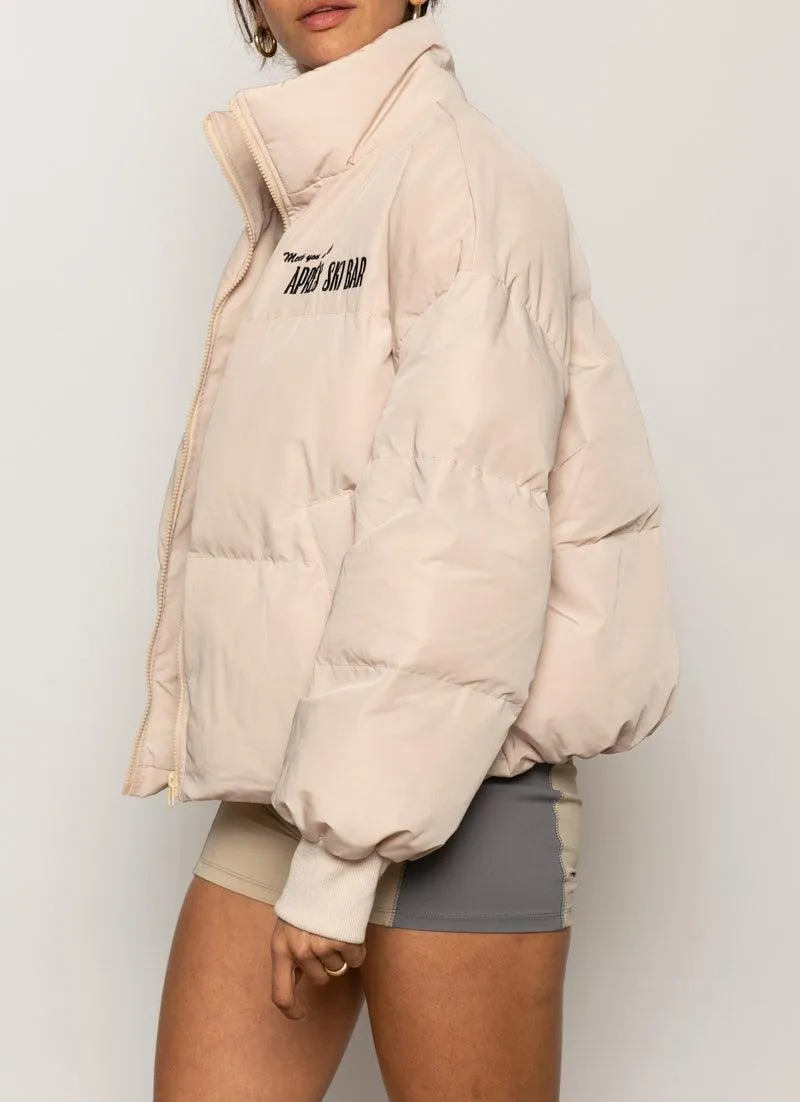 The Slopes Puffer Jacket - Beige sold by Peppermayo product image thumbnail 4