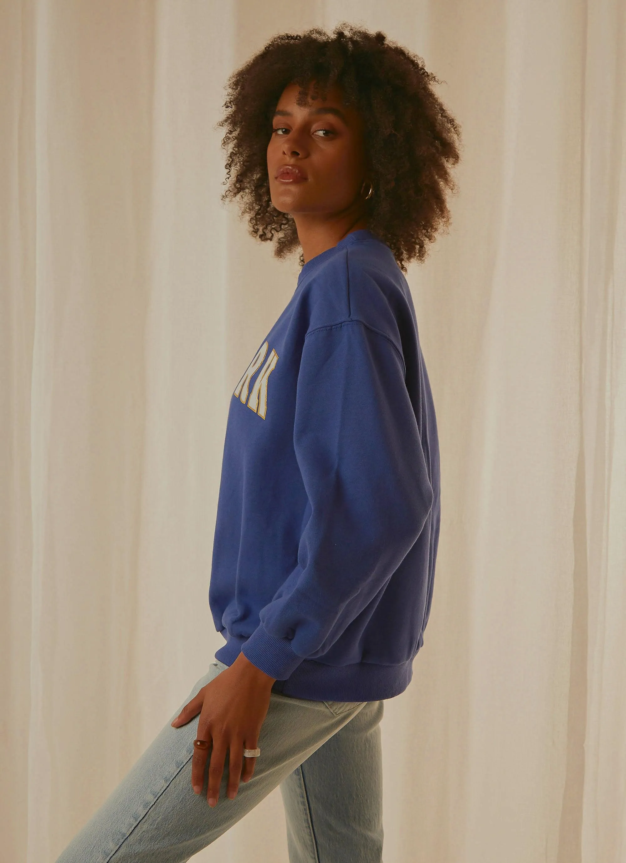 Big City Crewneck Sweater - Cobalt Blue sold by Peppermayo product image thumbnail 5