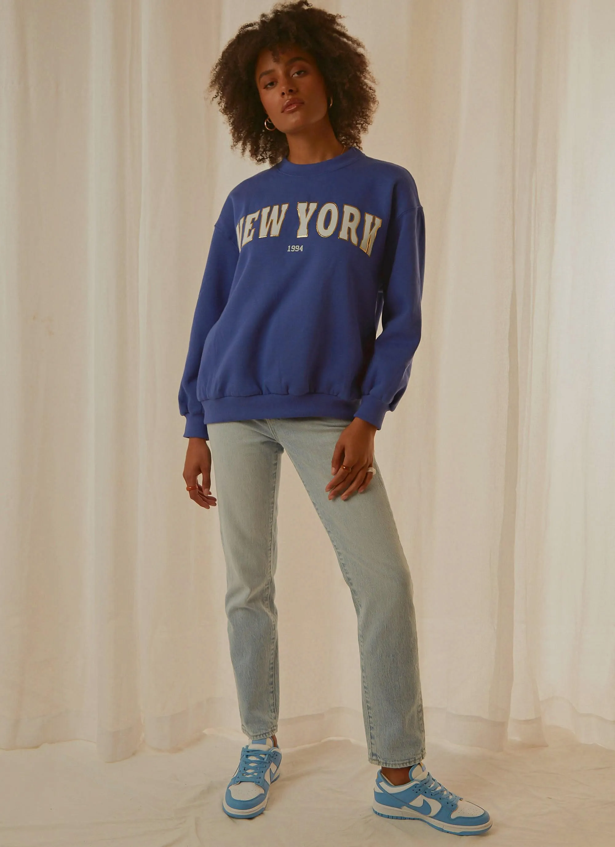 Big City Crewneck Sweater - Cobalt Blue sold by Peppermayo product image thumbnail 3