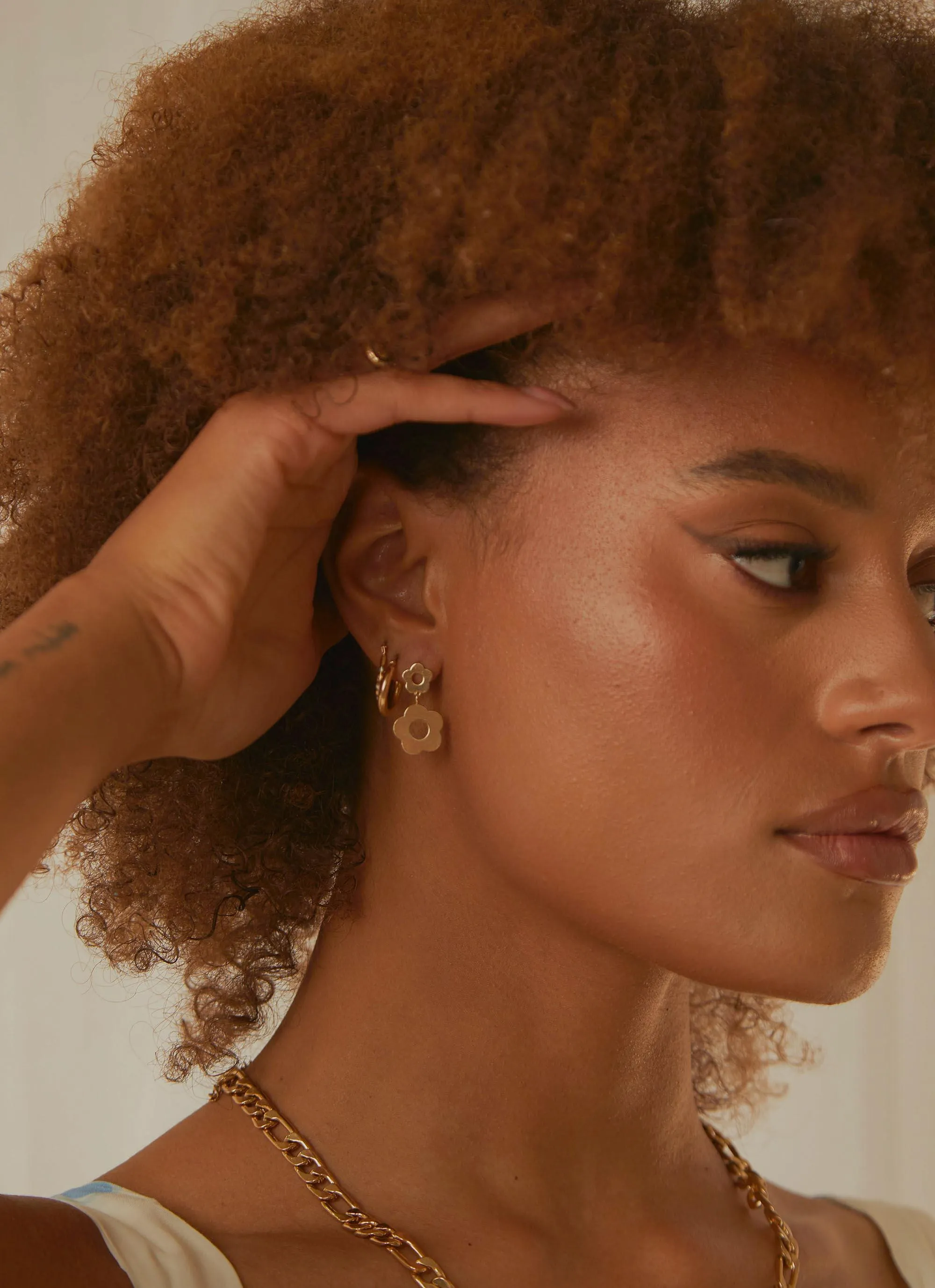 Halle Earrings - Gold sold by Peppermayo product image thumbnail 3