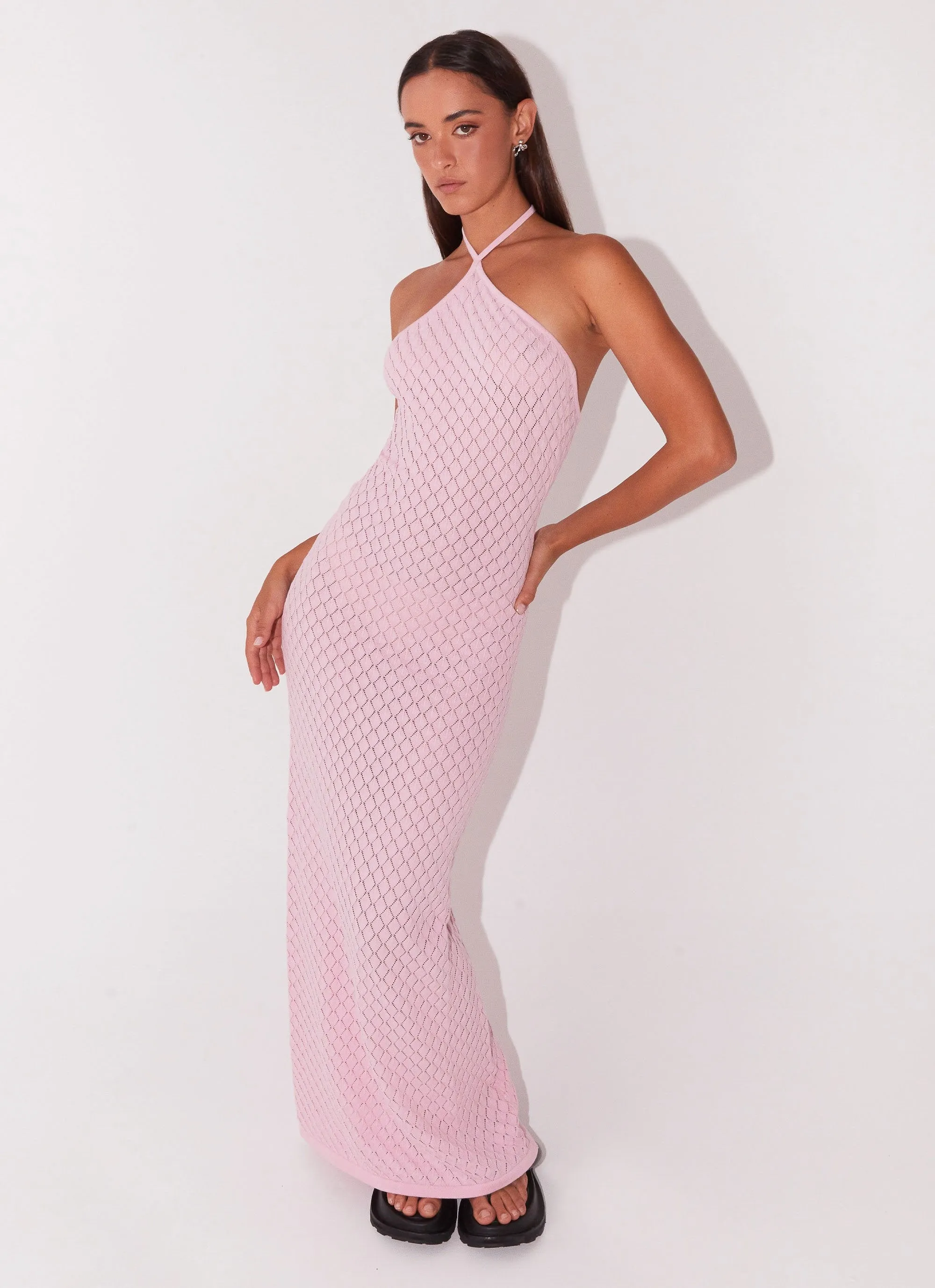 Madsy Knit Maxi Dress - Rose Pink | Parallel