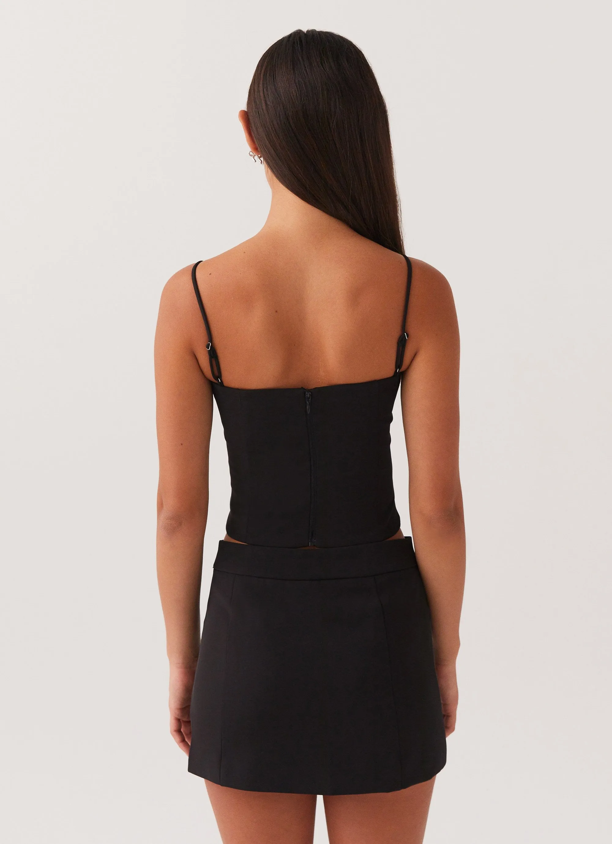 Eliana Suit Mini Skirt - Black sold by Peppermayo product image thumbnail 4