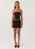 Eliana Suit Mini Skirt - Black sold by Peppermayo
