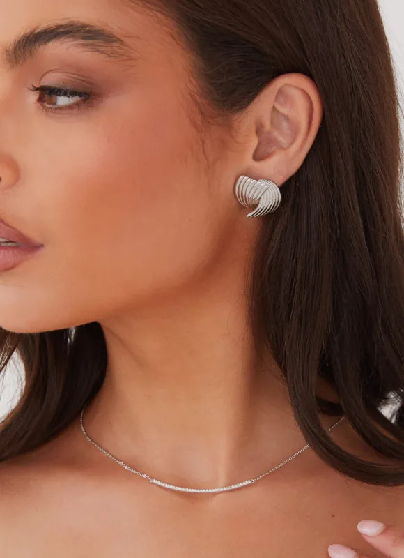 Sweet Harmony Pendant Necklace - Silver sold by Peppermayo