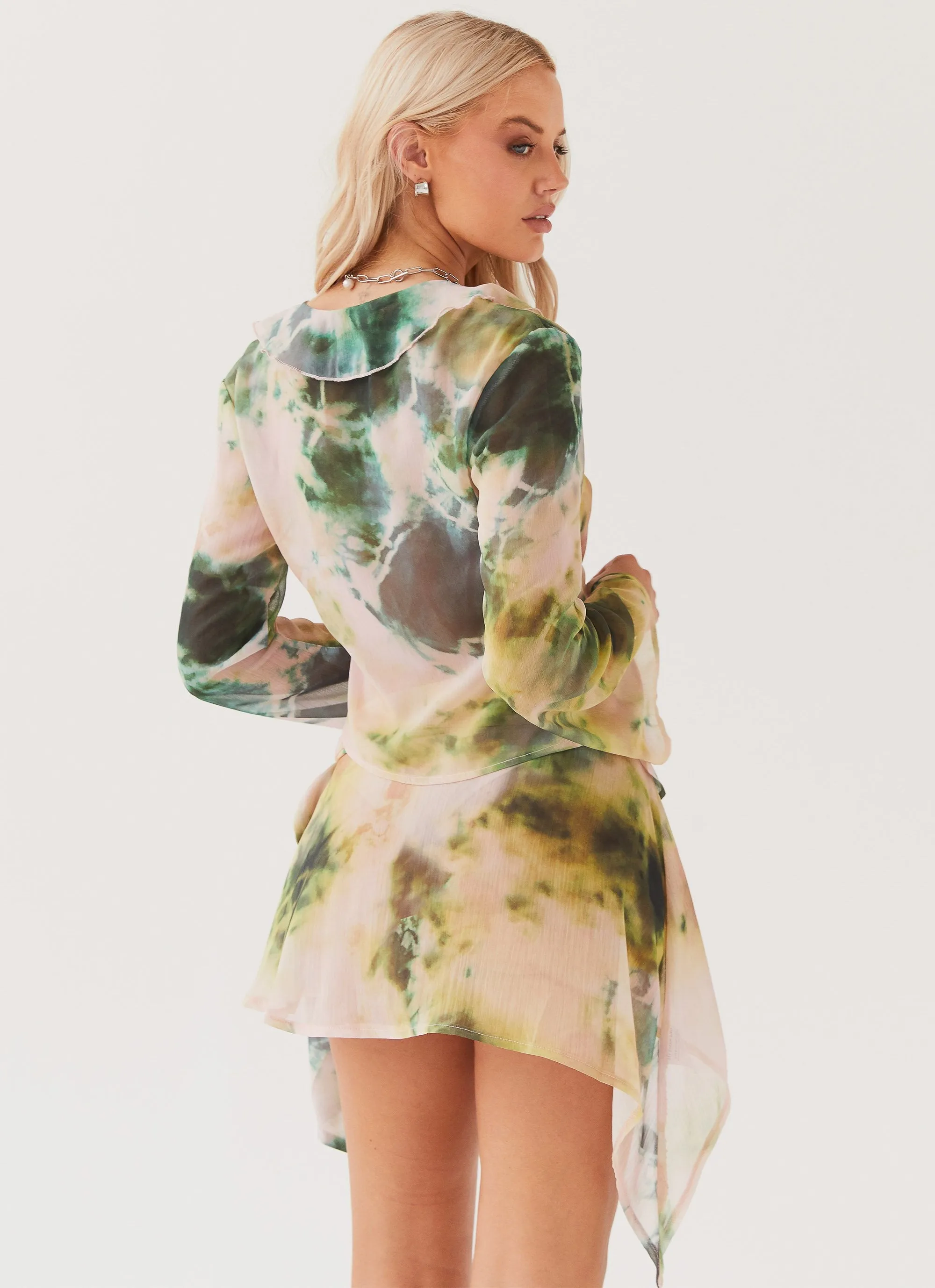 Sariah Tie Mini Skirt - Rainforest sold by Peppermayo product image thumbnail 5