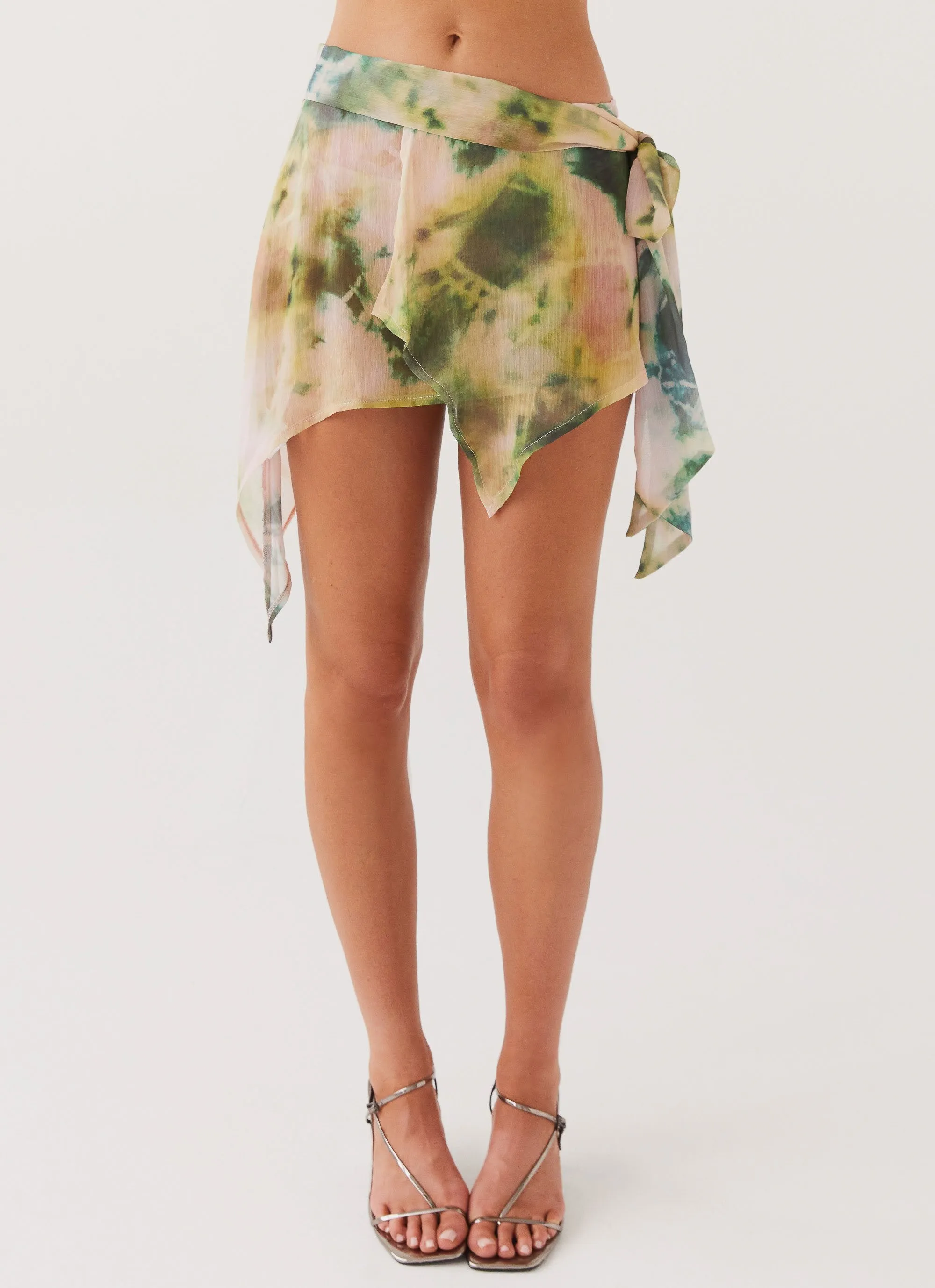 Sariah Tie Mini Skirt - Rainforest sold by Peppermayo product image thumbnail 3