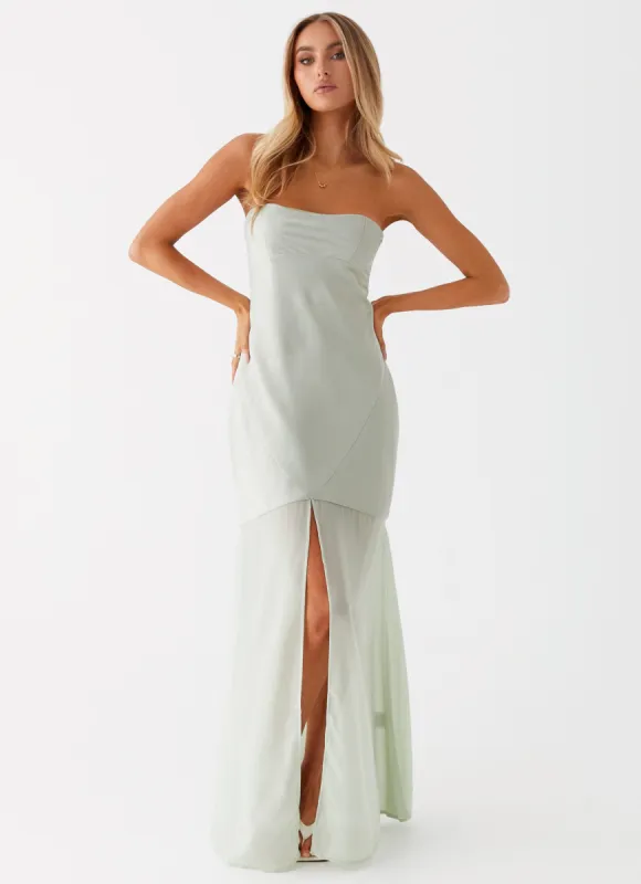 Brea Maxi Dress - Sage sold by Peppermayo