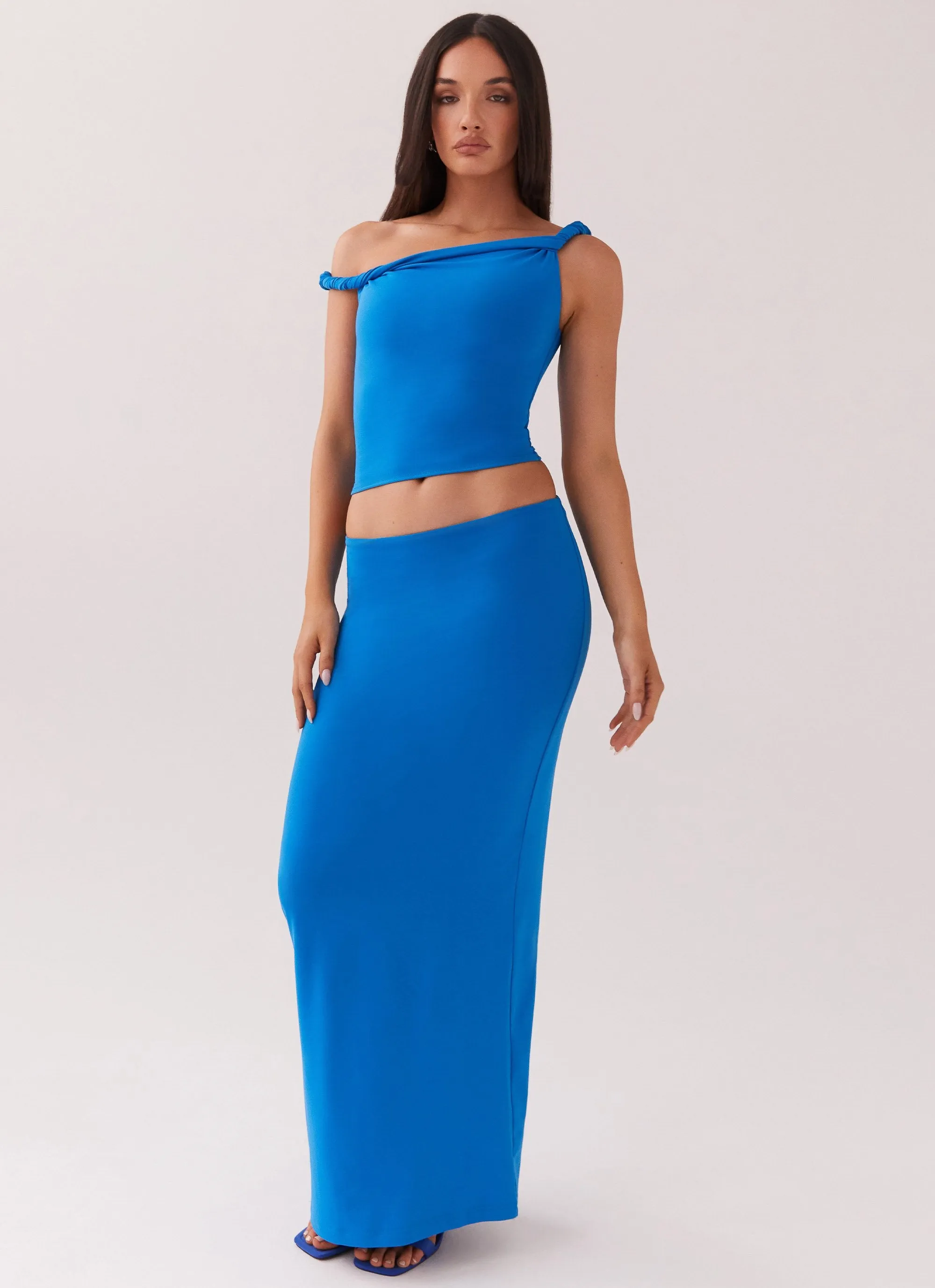 Solace Soul Maxi Skirt - Cobalt sold by Peppermayo product image thumbnail 4