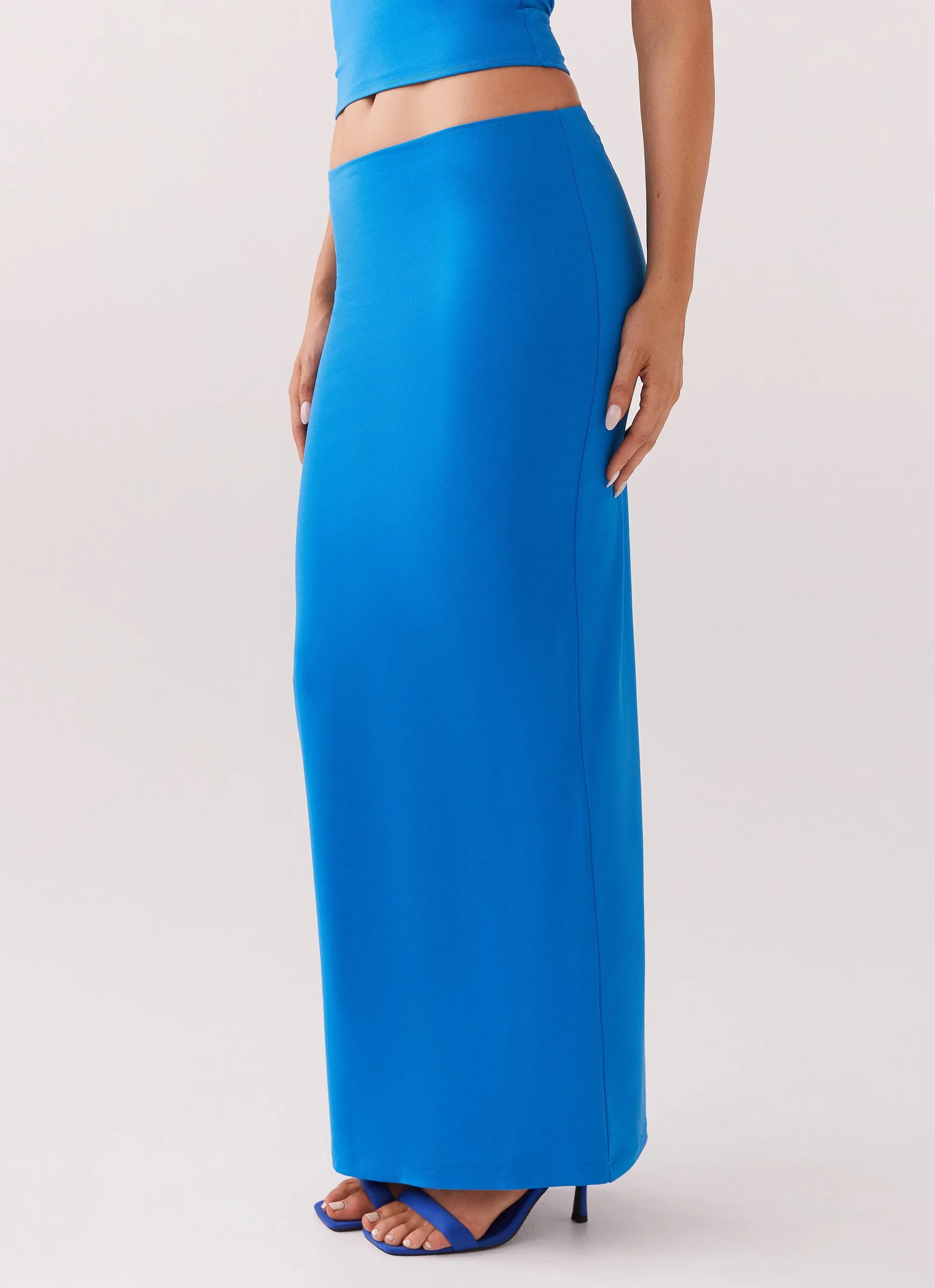 Solace Soul Maxi Skirt - Cobalt sold by Peppermayo product image thumbnail 2