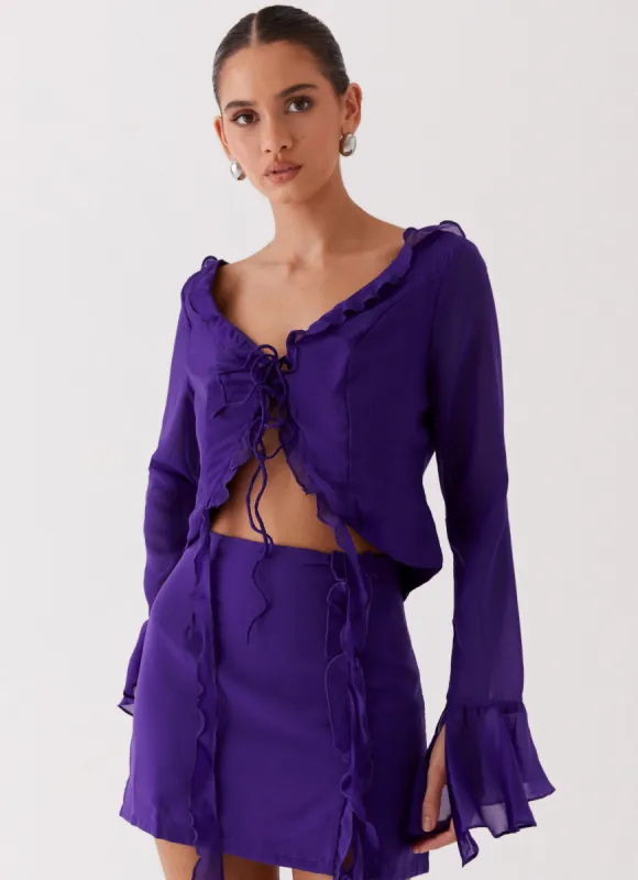 My Favourite Part Blouse - Violet sold by Peppermayo