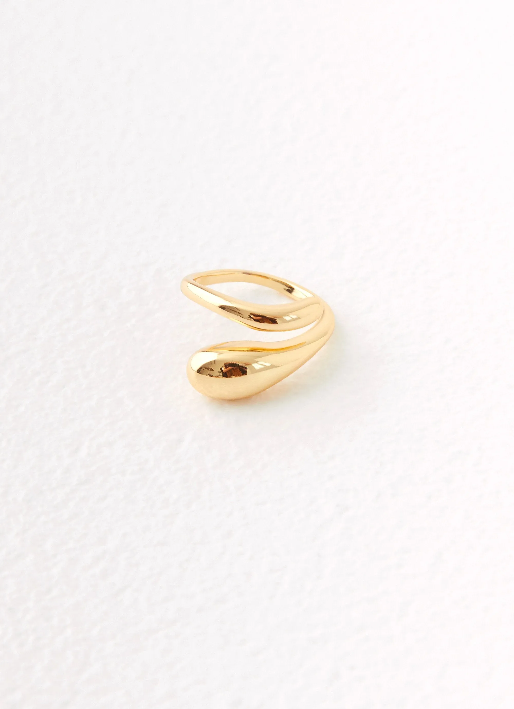 Teardrop Wrap Ring - Gold sold by Peppermayo product image thumbnail 2