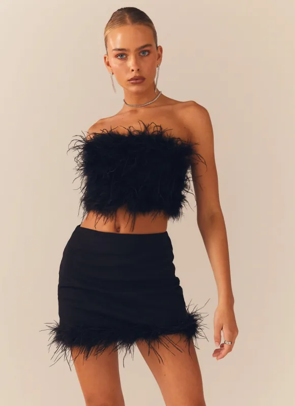 Lucia in Love Skirt - Black sold by Peppermayo