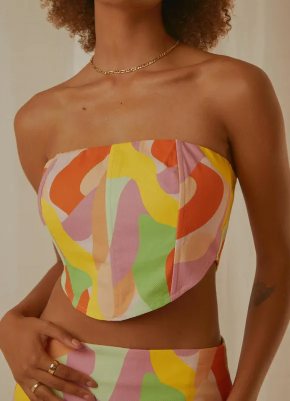 Sipping Wine Bustier - Paloma made by Peppermayo