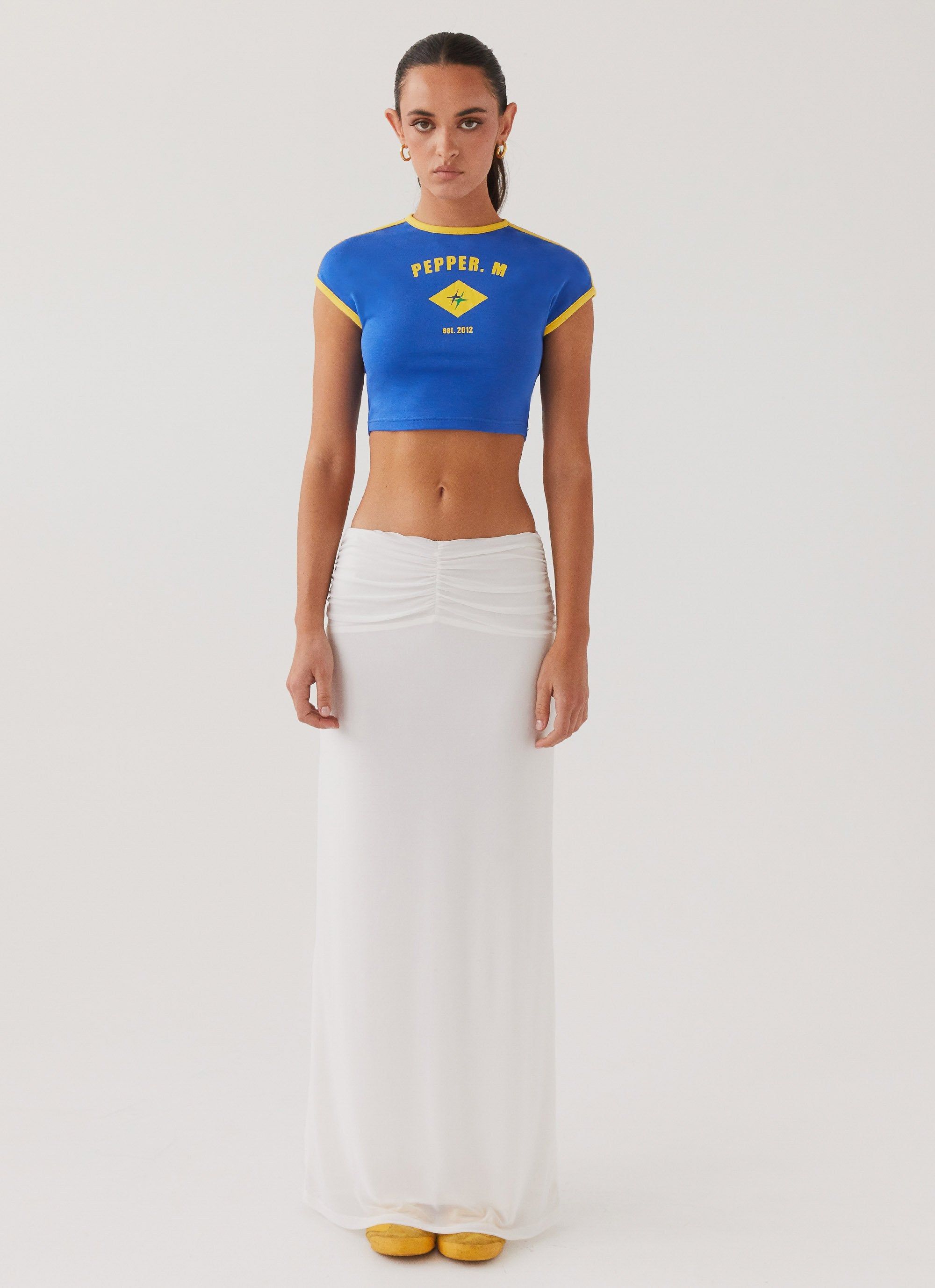 Say No More Baby Tee - Royal Blue sold by Peppermayo product image thumbnail 2