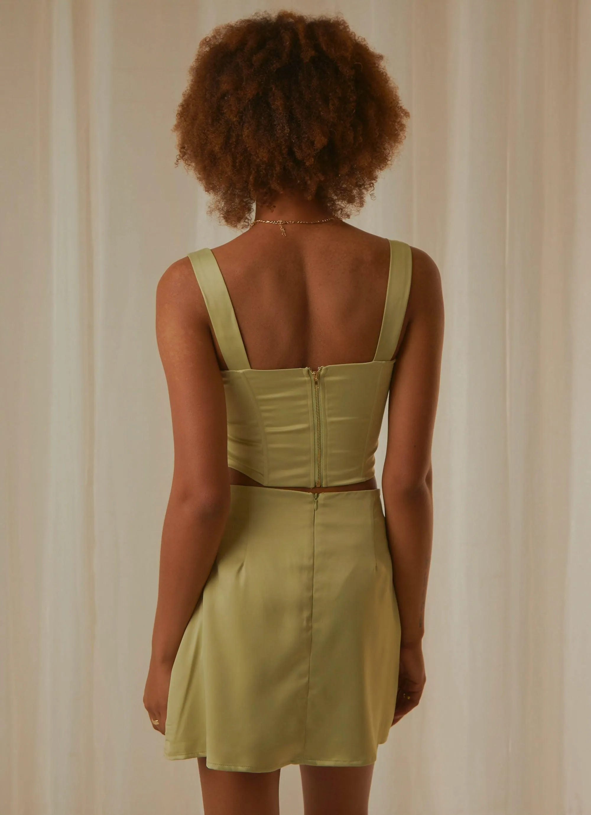 Hollywood Darling Bustier Top - Pistachio sold by Peppermayo product image thumbnail 5