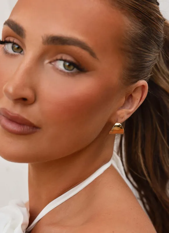 Nova Earrings - Gold sold by Peppermayo