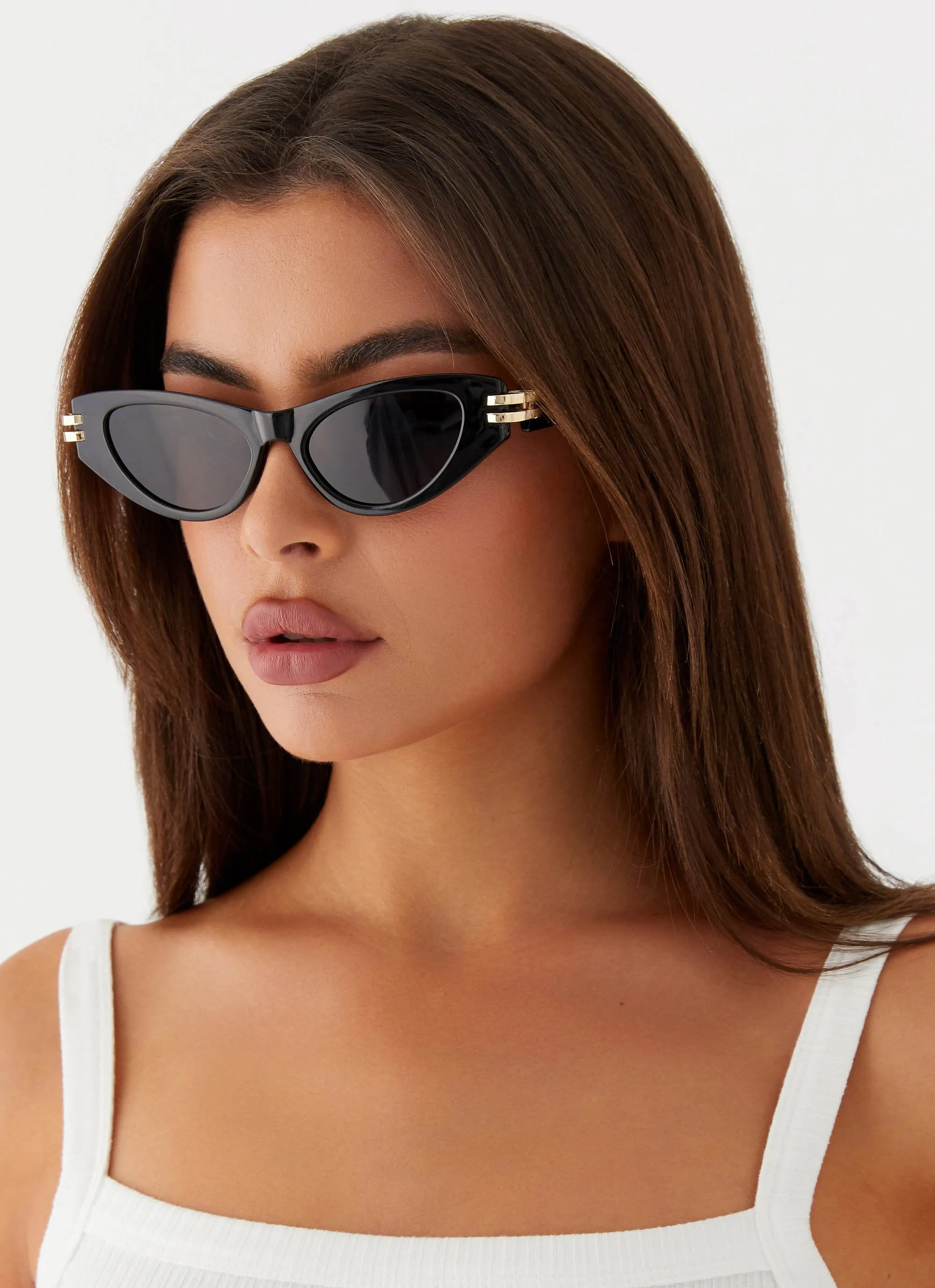 Niamh Sunglasses - Black sold by Peppermayo