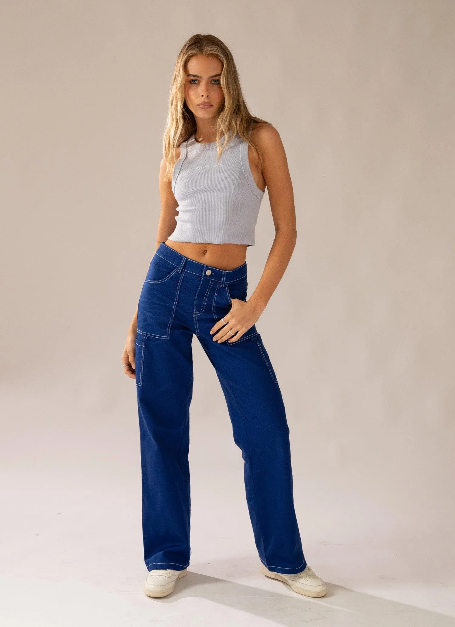 A Heather Singlet - Dusty Blue sold by Peppermayo product image thumbnail 3