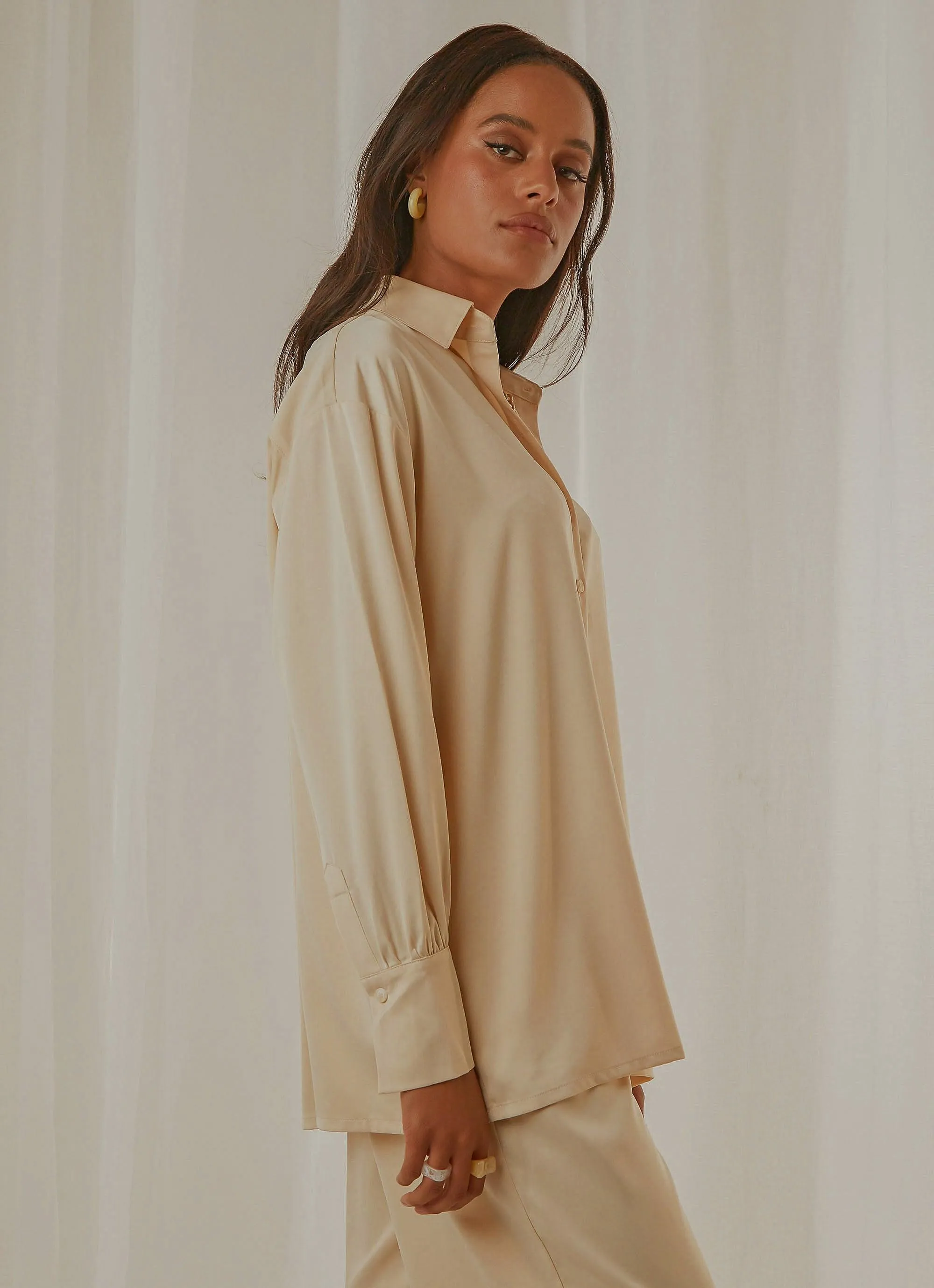 Monet Oversized Shirt - Ivory sold by Peppermayo product image thumbnail 4