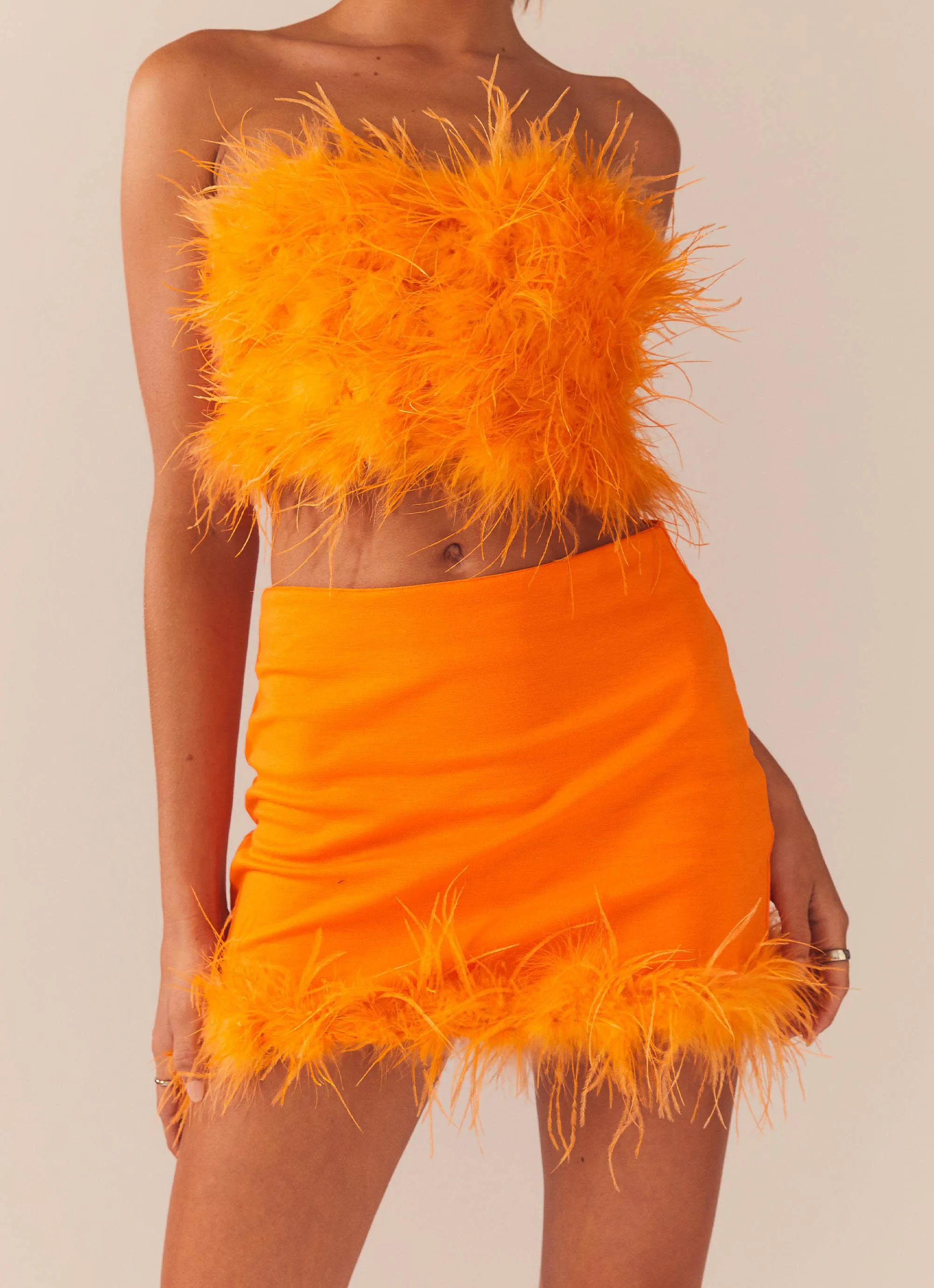 Lucia In Love Skirt - Tangerine sold by Peppermayo