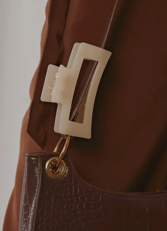 Hollywood Style Hair Clip - Cream sold by Peppermayo