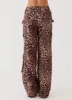 Greedy Cargo Pants - Leopard sold by Peppermayo