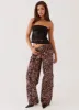 Greedy Cargo Pants - Leopard sold by Peppermayo