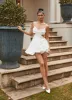 Dorothea Mini Dress - White sold by Peppermayo