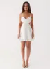 Dorothea Mini Dress - White sold by Peppermayo