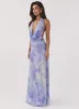 Elysia Mesh Maxi Dress - Purple Rain sold by Peppermayo
