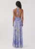 Elysia Mesh Maxi Dress - Purple Rain sold by Peppermayo
