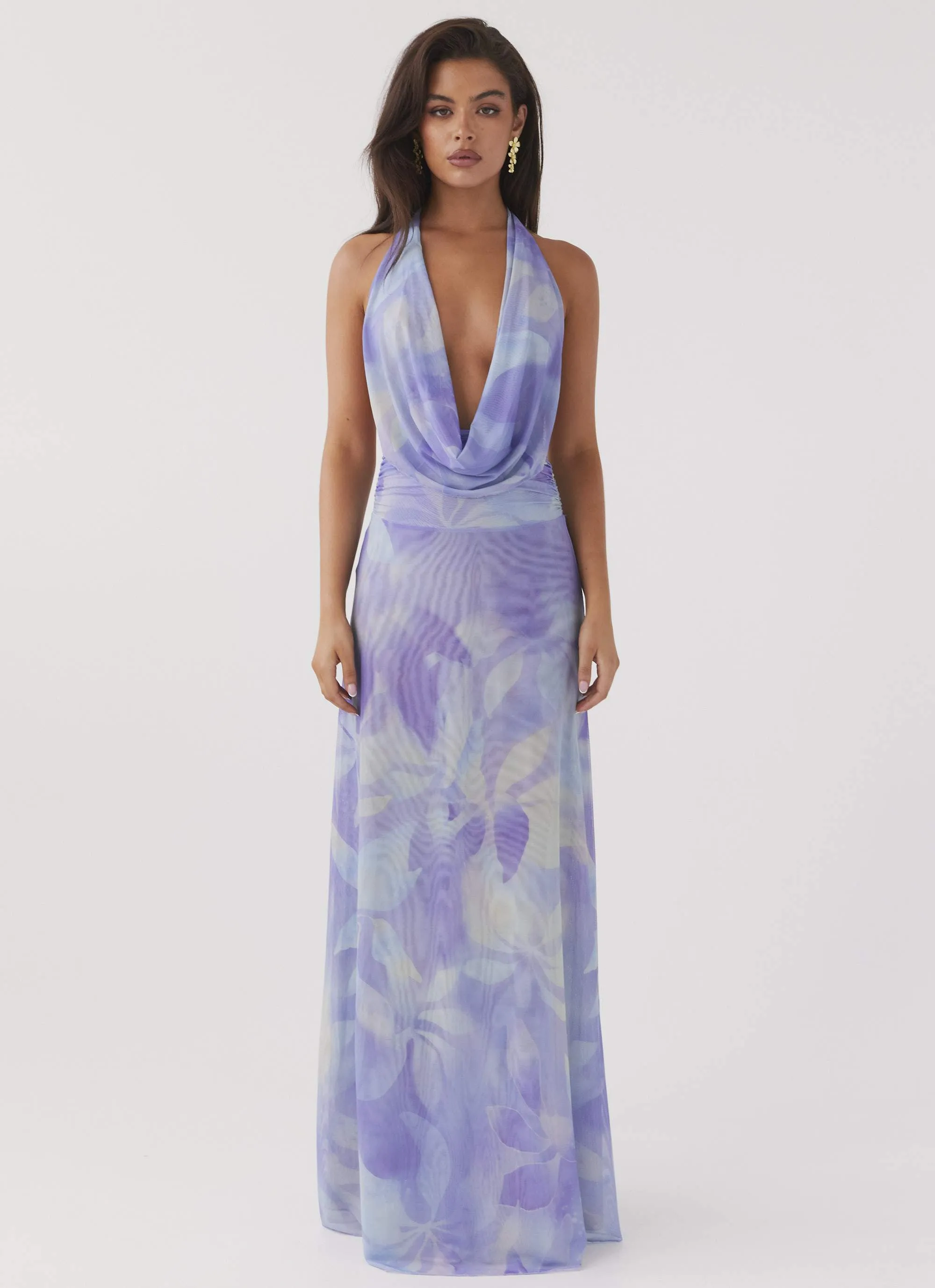 Elysia Mesh Maxi Dress - Purple Rain sold by Peppermayo product image thumbnail 2