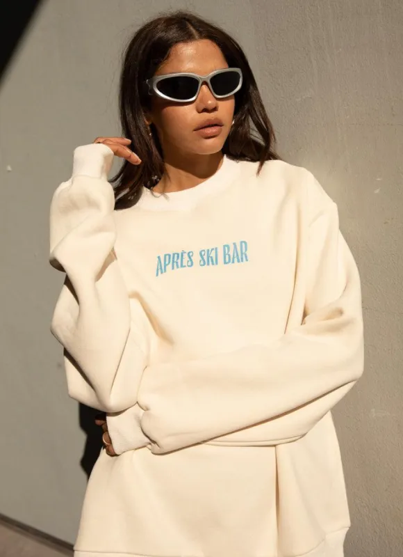 Ski Bar Oversized Sweater - Ivory sold by Peppermayo