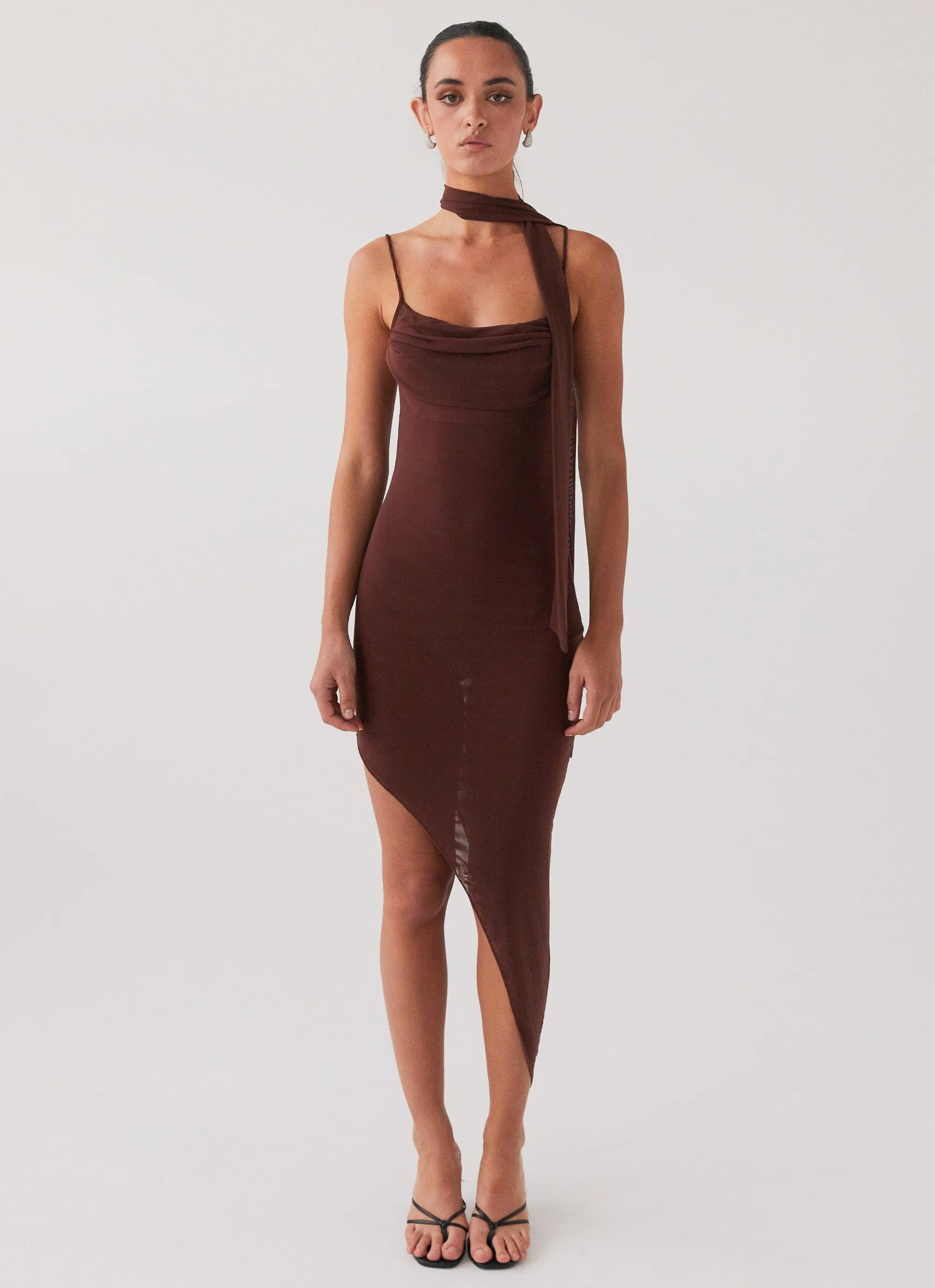 In Your Dreams Midi Dress - Dark Mocha sold by Peppermayo product image thumbnail 2