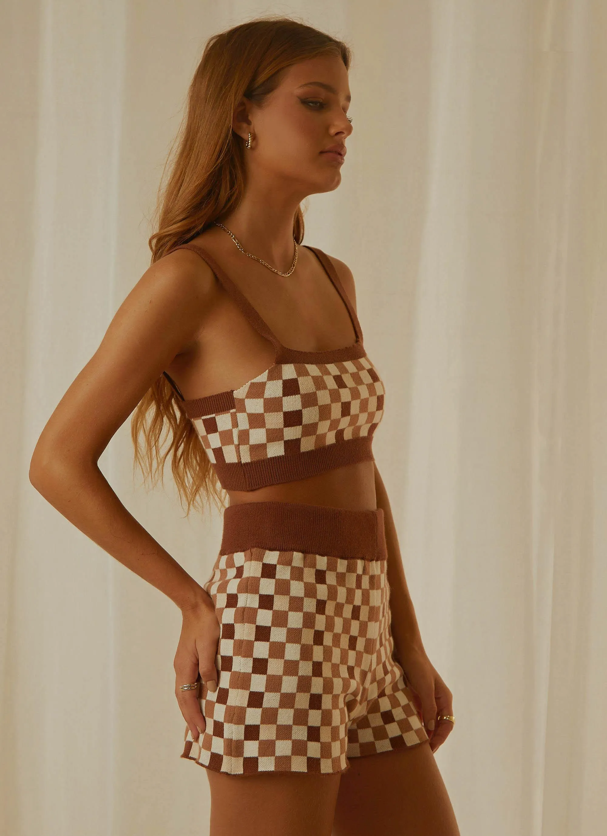 Remix It Knit Crop - Choc Check sold by Peppermayo product image thumbnail 5