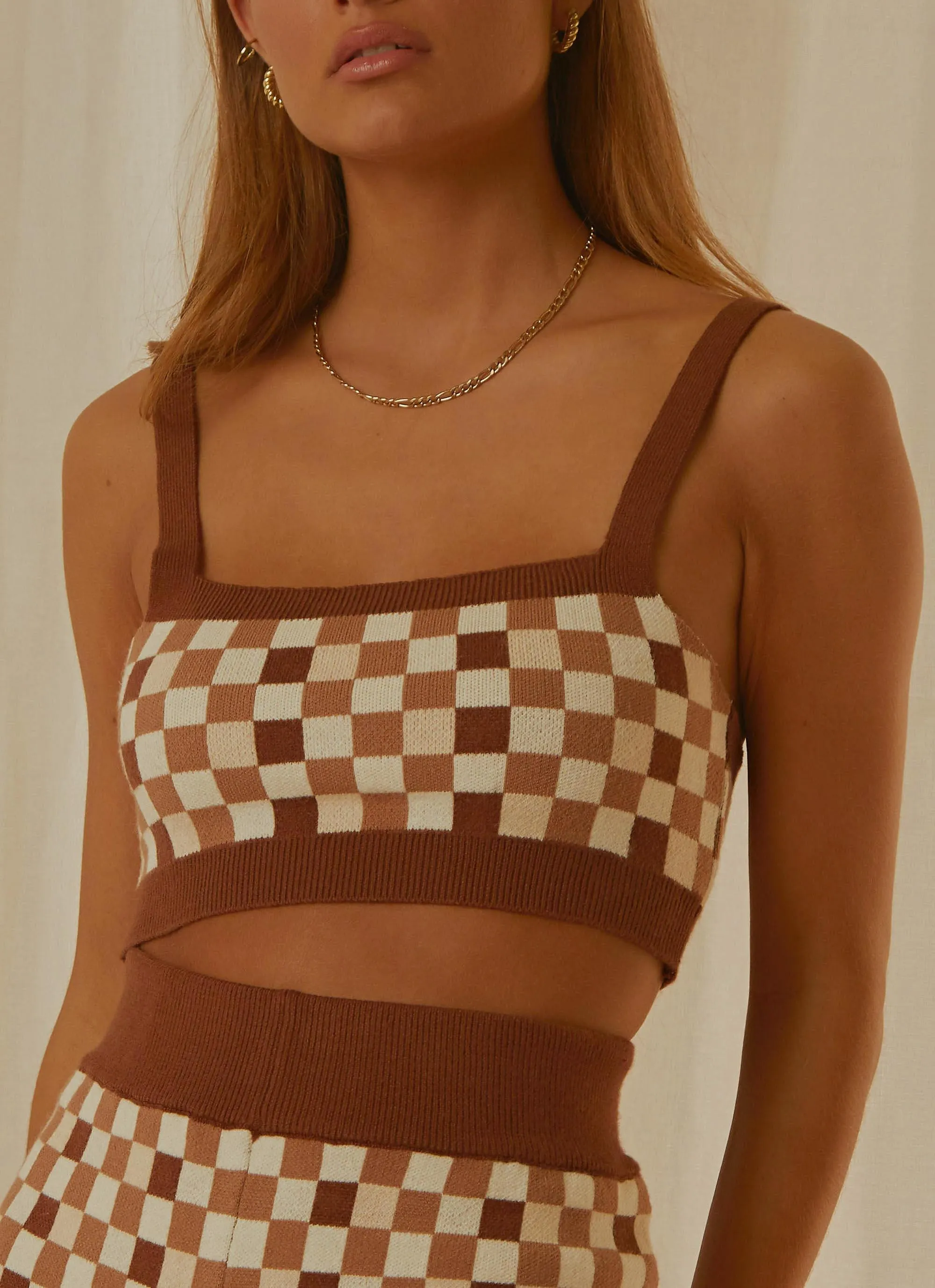 Remix It Knit Crop - Choc Check sold by Peppermayo product image thumbnail 2
