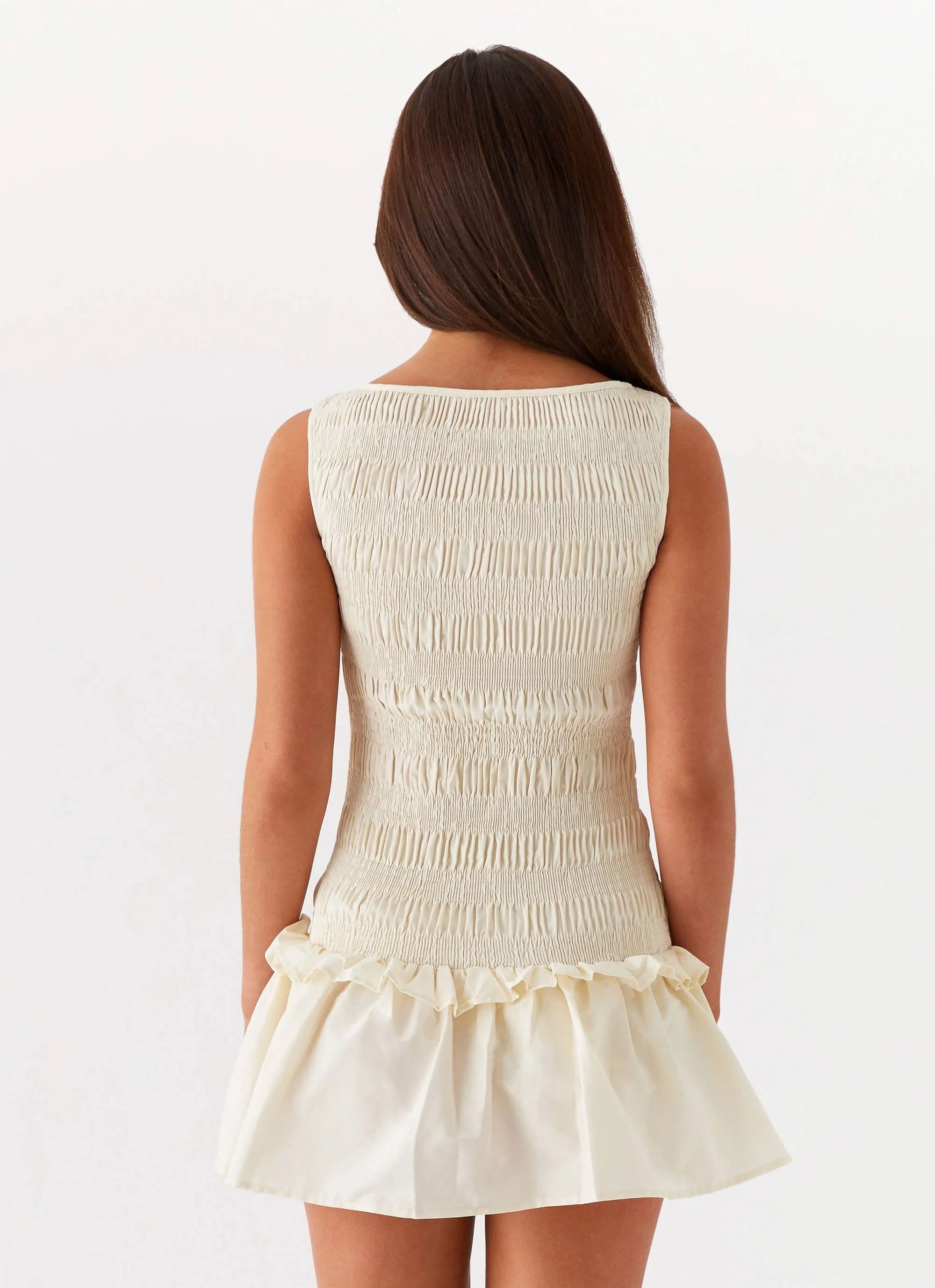 Garden Kiss Mini Dress - Ivory sold by Peppermayo product image thumbnail 4