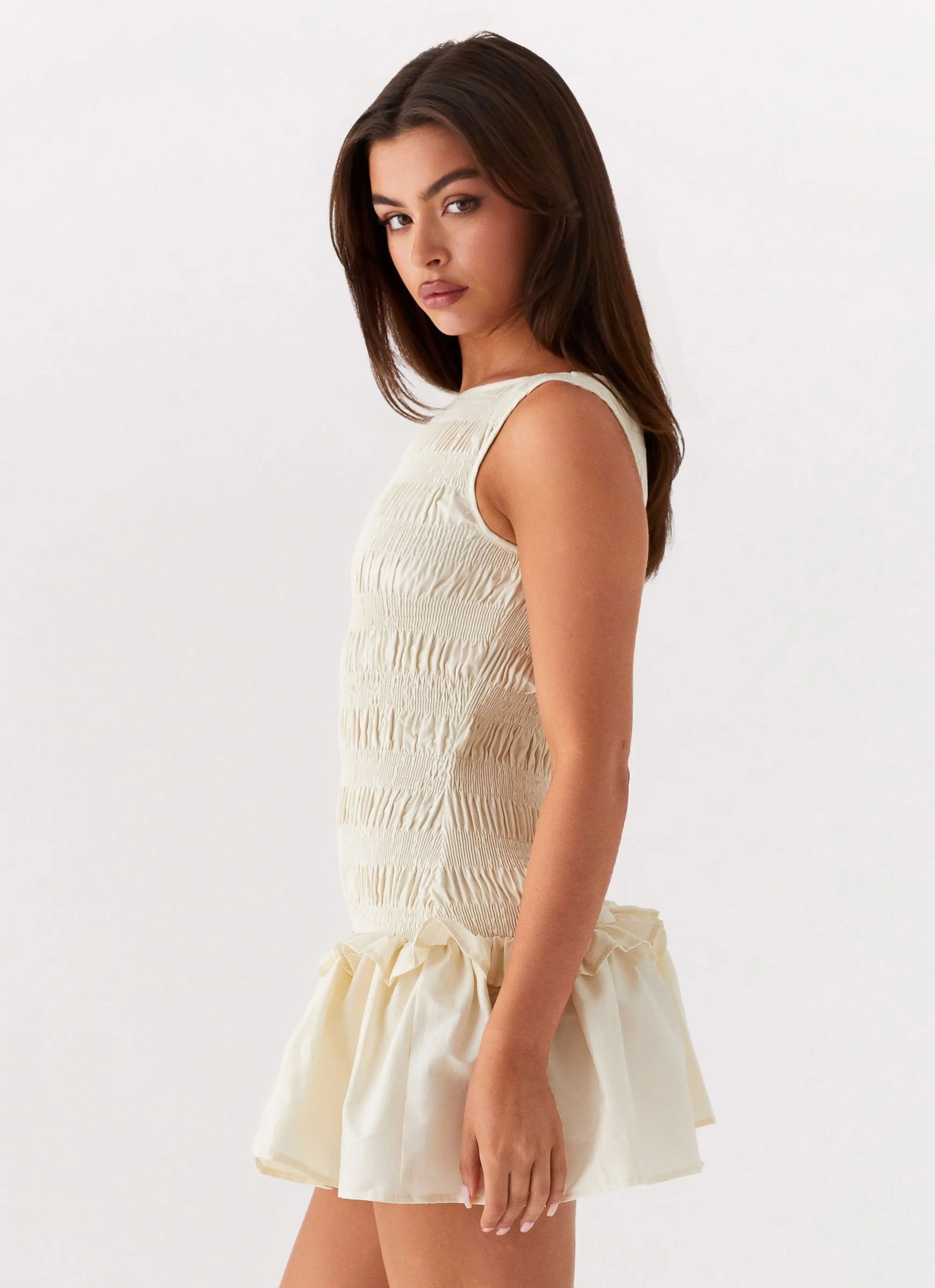 Garden Kiss Mini Dress - Ivory sold by Peppermayo product image thumbnail 3