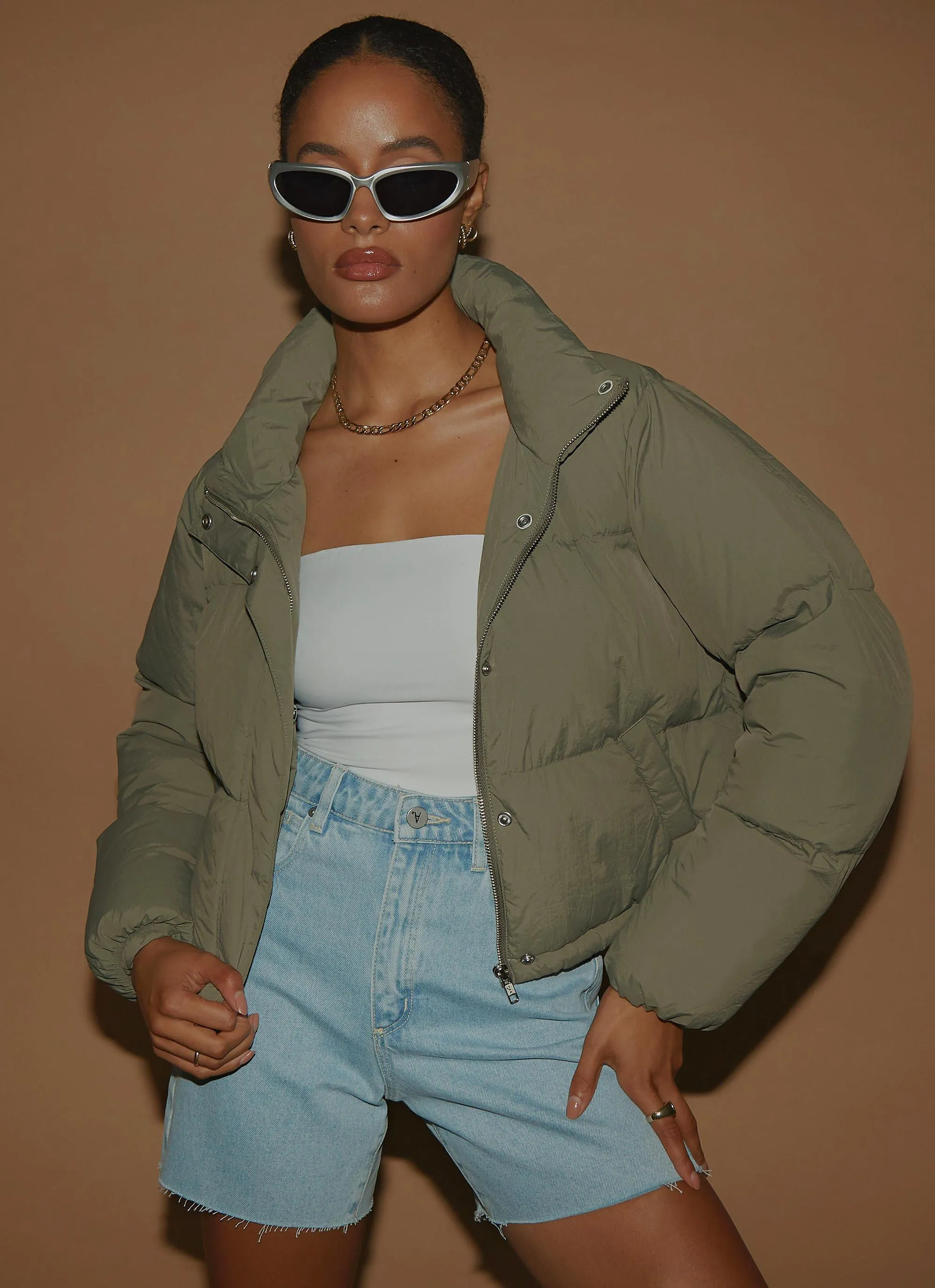 Topher Puffer Jacket - Willow sold by Peppermayo product image thumbnail 5