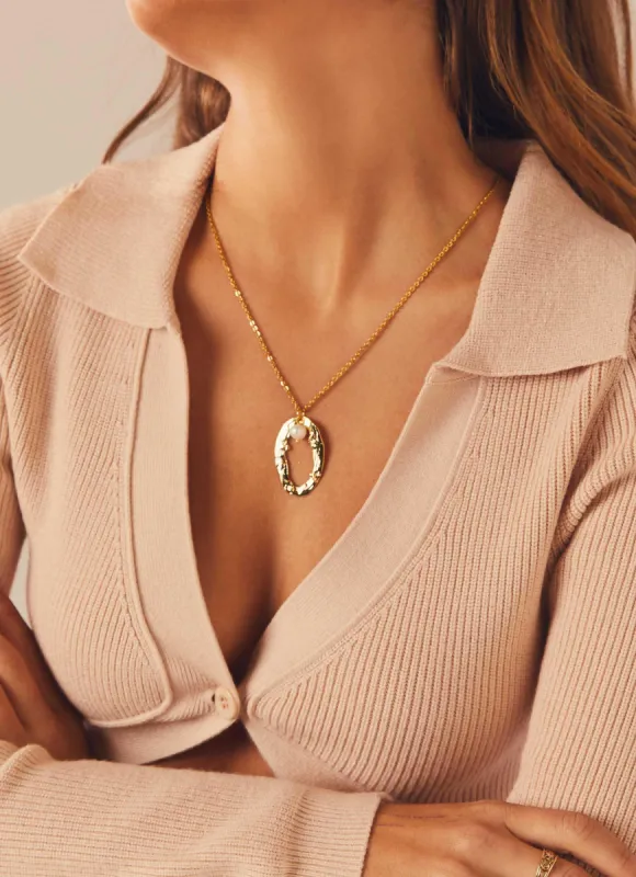 Let Go Gold Necklace - Gold sold by Peppermayo