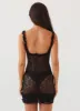 Love Lies Lace Mini Dress - Black sold by Peppermayo