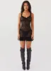 Love Lies Lace Mini Dress - Black sold by Peppermayo
