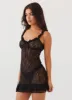 Love Lies Lace Mini Dress - Black sold by Peppermayo