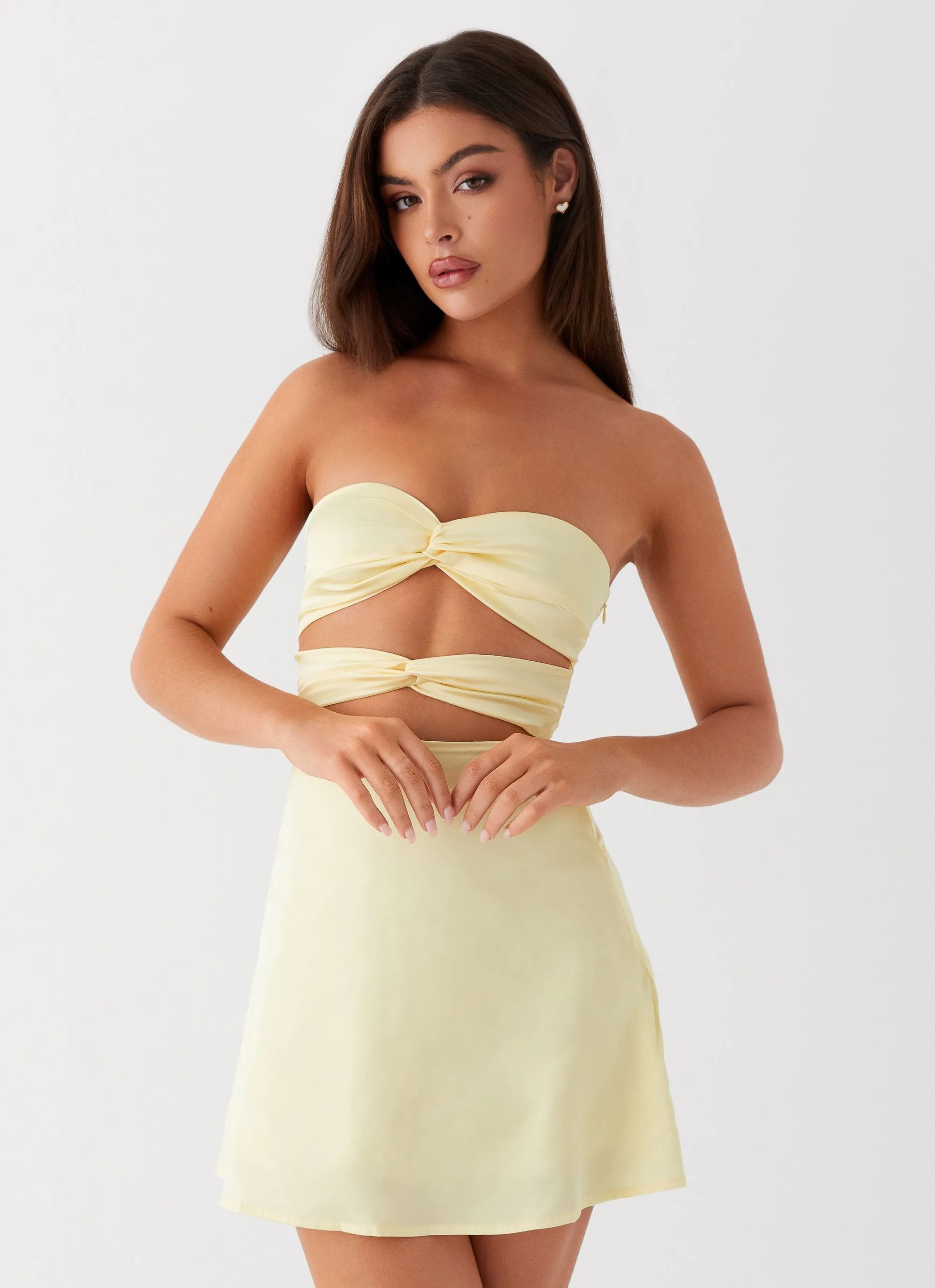 Tianna Mini Dress - Yellow sold by Peppermayo product image thumbnail 5