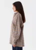 Kyla Oversized Button Up Shirt - Check sold by Peppermayo