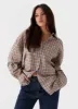 Kyla Oversized Button Up Shirt - Check sold by Peppermayo